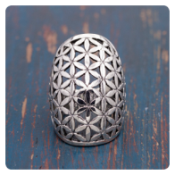 Flower of Life Silver Ring