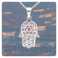 Hamsa Silver Pendant