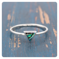 Abalone Silver Ring