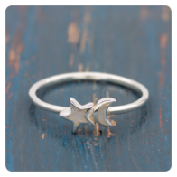 Mother of Pearl Silver Ring