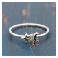 Abalone Silver Ring