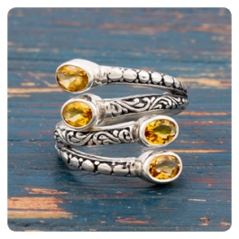 Citrine Silver Ring