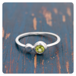 Peridot Silver Ring