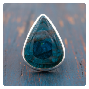 Apatite Silver Ring