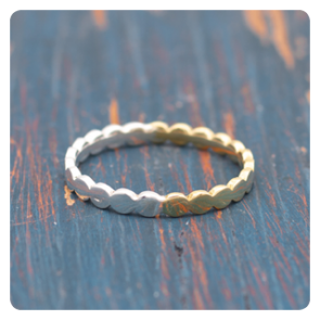 Silver and Bras Ring