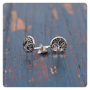 "Tree of Life" Silver Earrings