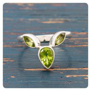 Peridot Silver Ring