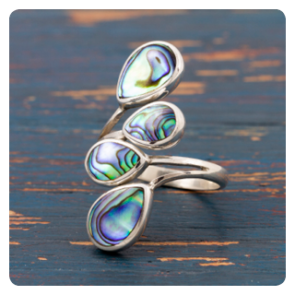 Abalone Silver Ring