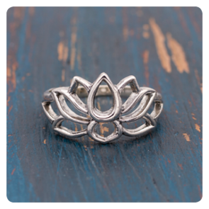 Lotus Silver Ring 