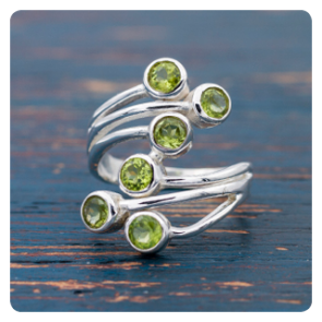 Peridot Silver Ring