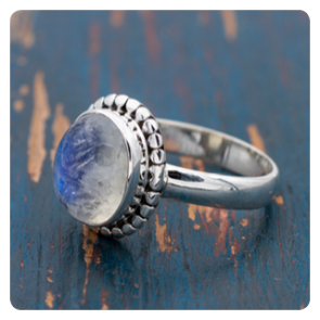 Moonstone Silver Ring