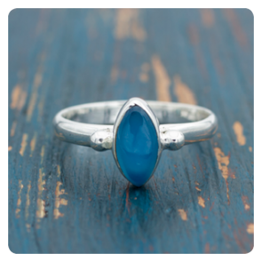Chalcedony Silver Ring