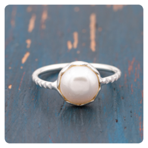 Pearl Silver Ring 