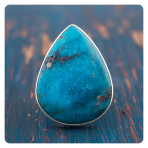 Turquoise Silver Statement Ring 
