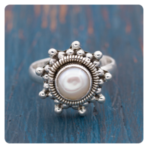 Freshwater Pearl Silver Ring