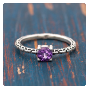 Amethyst Silver Ring