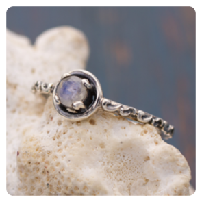 Moonstone Silver Ring