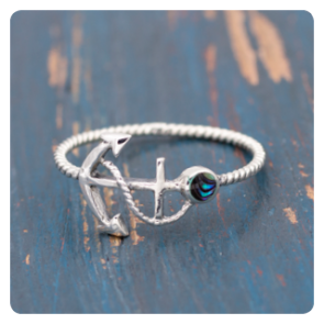 Abalone Anchor Ring