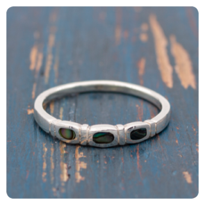 Abalone Silver Ring